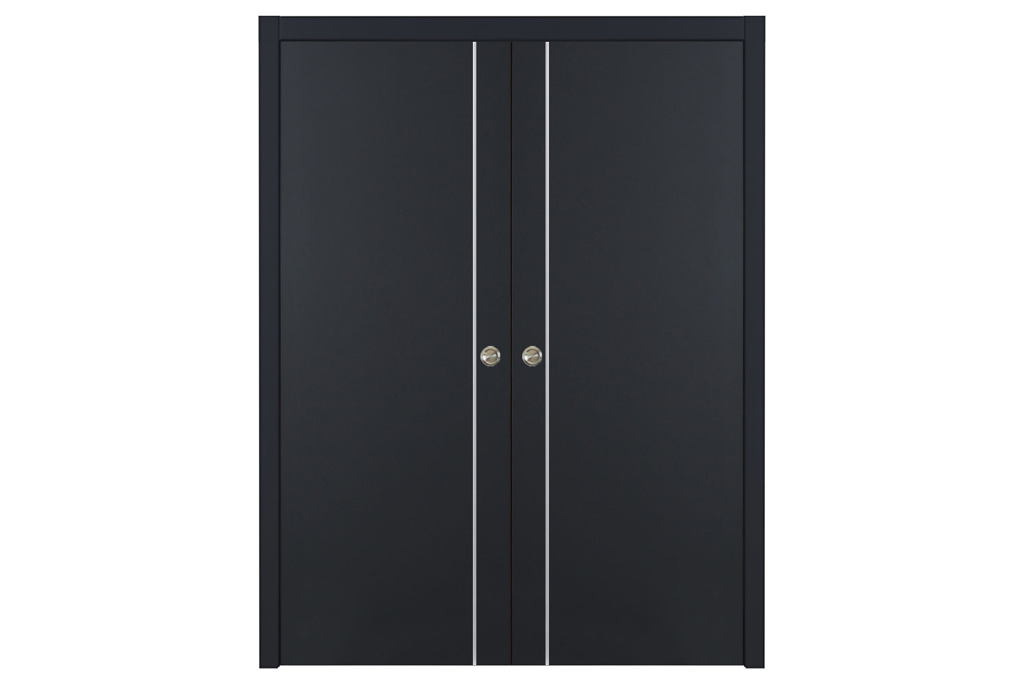 Nova Glam G-Pro 003 Soft Black Laminated Modern Interior Door - Double Pocket