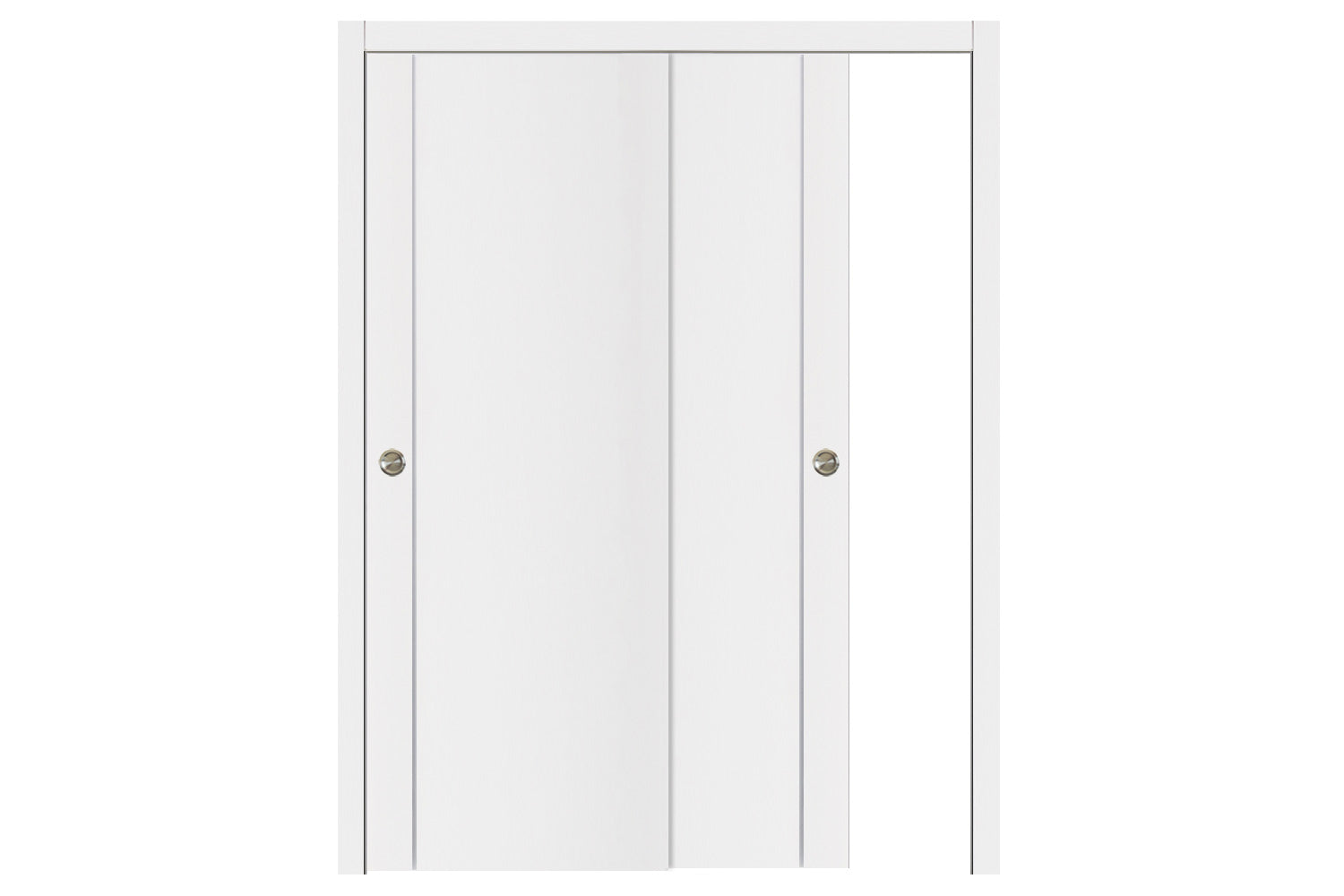 Nova Glam G-Pro 003 White Lacquered Enamel Modern Interior Door - Bypass Door
