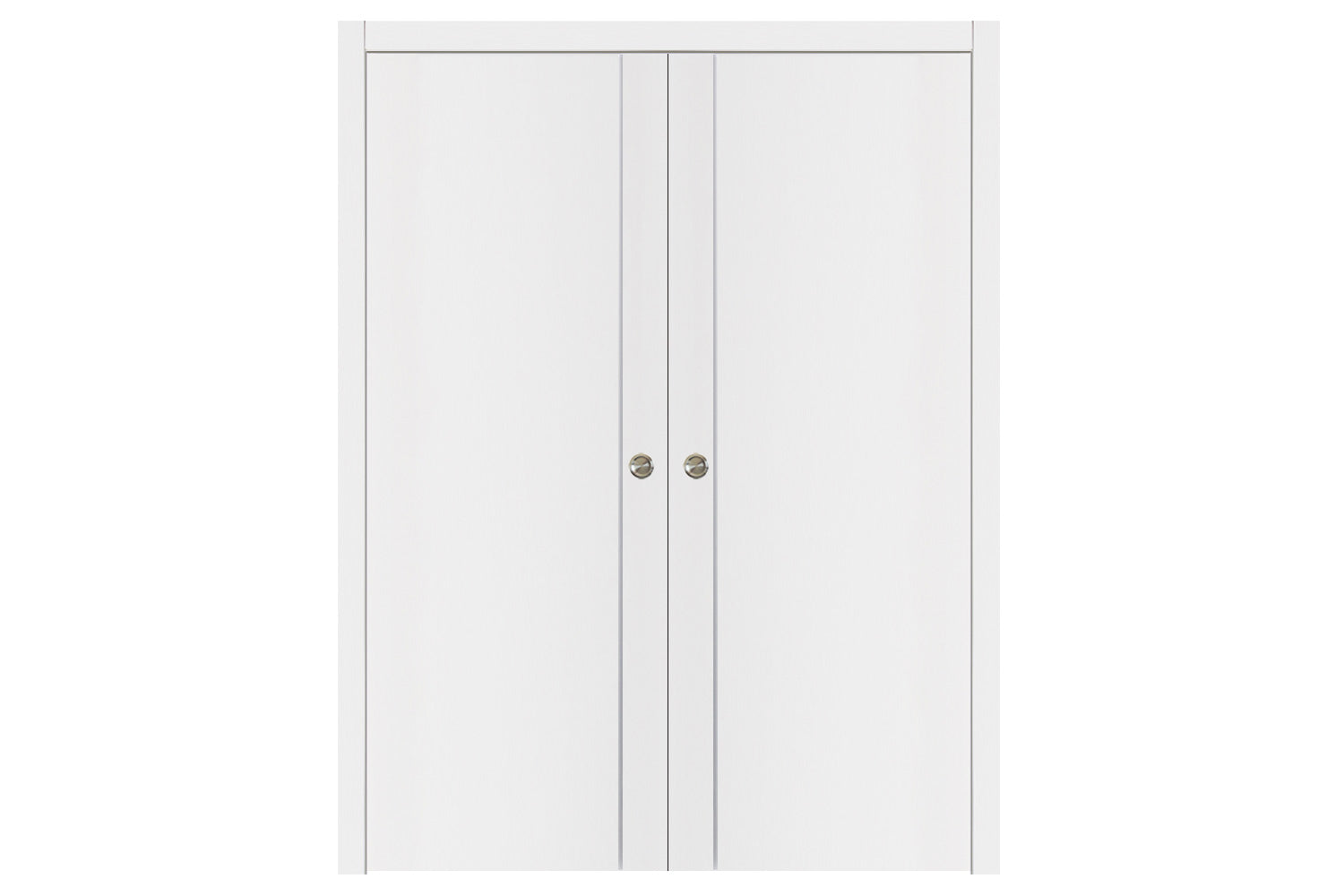Nova Glam G-Pro 003 White Lacquered Enamel Modern Interior Door - Double Pocket Door