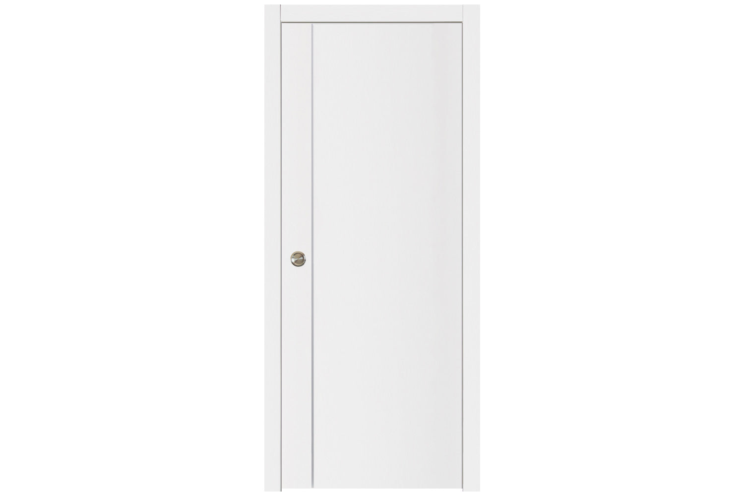 Nova Glam G-Pro 003 White Lacquered Enamel Modern Interior Door - Single Pocket Door