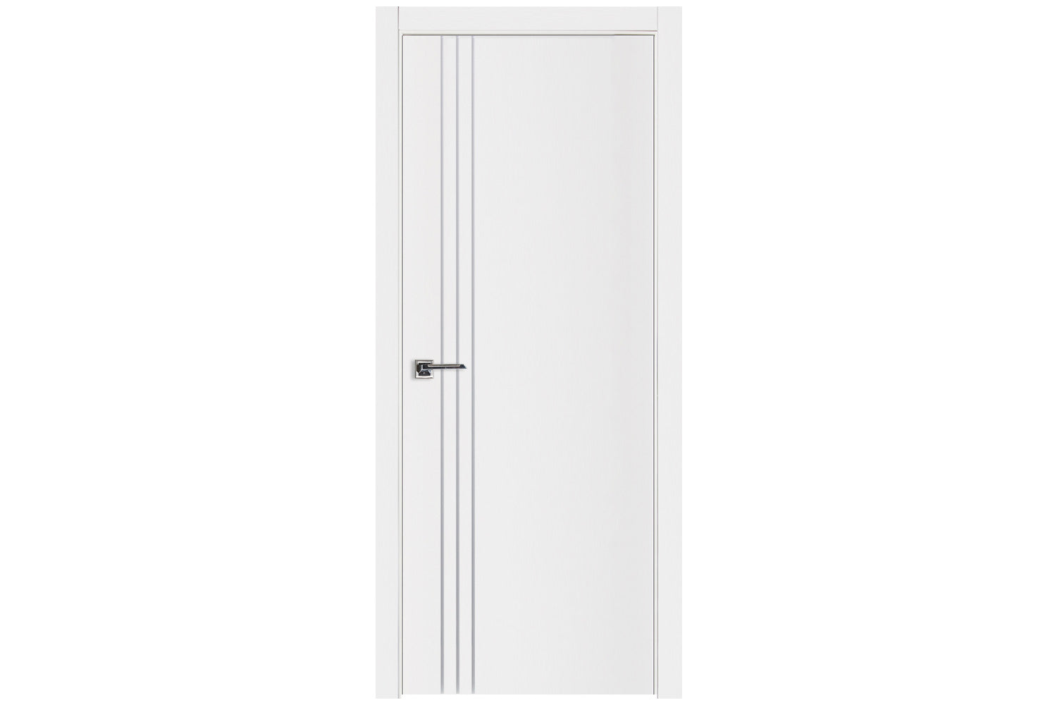 Nova Glam G-Pro 004 White Lacquered Enamel Modern Interior Door - Single Door
