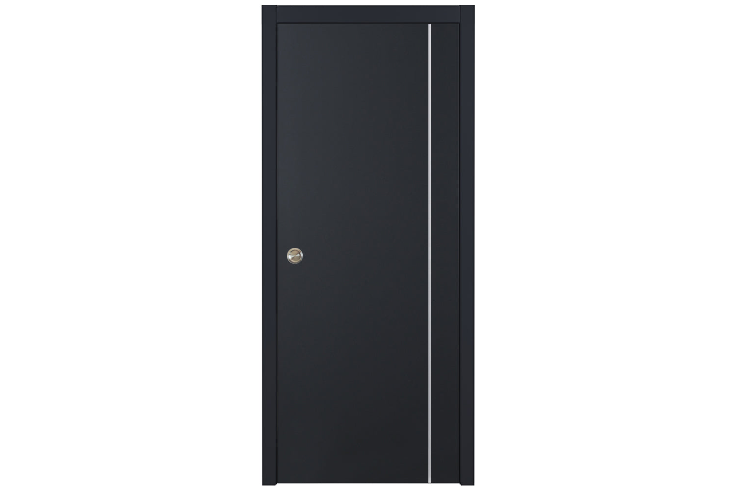 Nova Glam G-Pro 005 Soft Black Laminated Modern Interior Door - Single Pocket