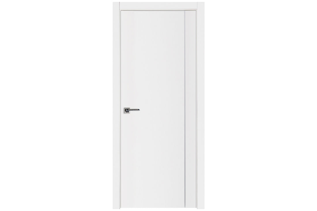 Nova Glam G-Pro 005 White Lacquered Enamel Modern Interior Door - Single Door