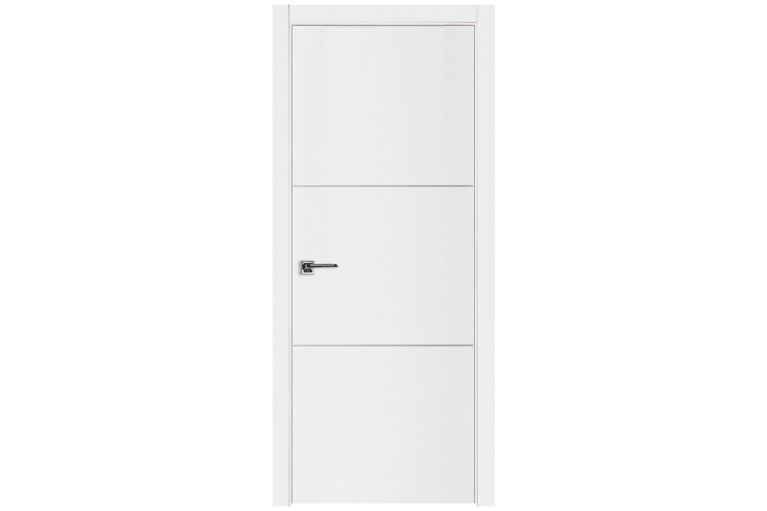 Nova Glam G-Pro 006 White Lacquered Enamel Modern Interior Door - Single Door