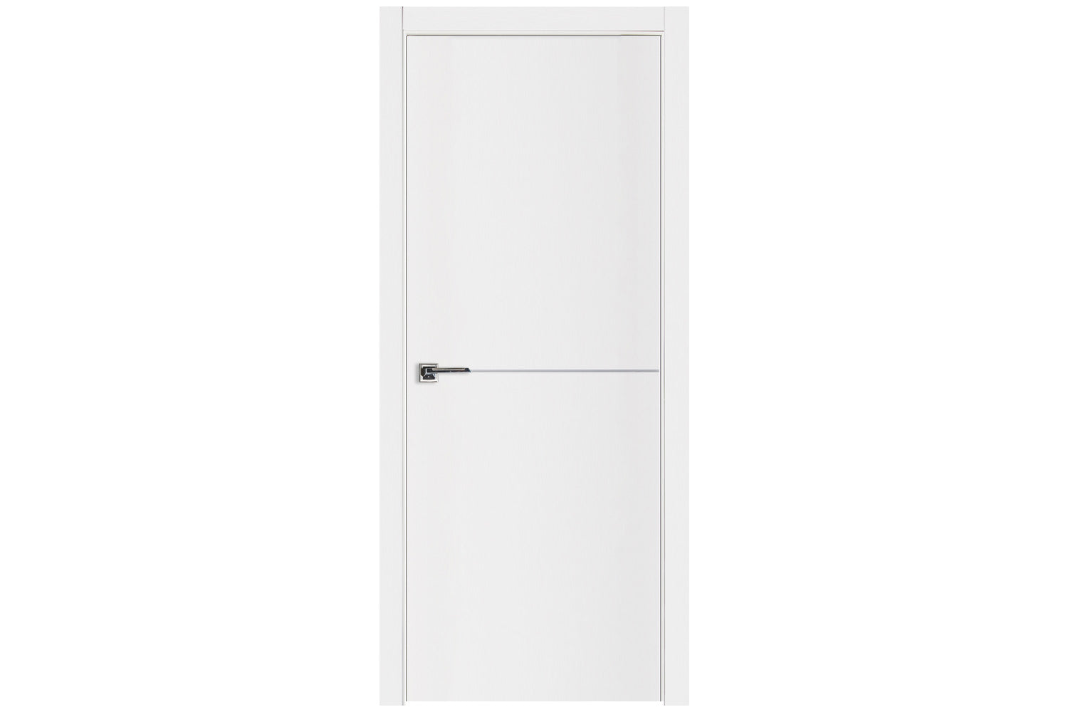Nova Glam G-Pro 007 White Lacquered Enamel Modern Interior Door - Single Door