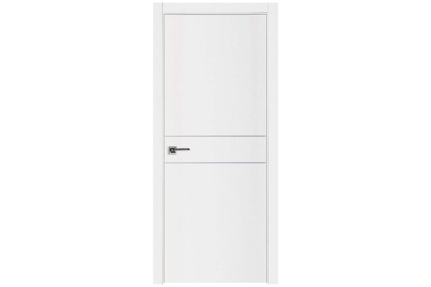 Nova Glam G-Pro 008 White Lacquered Enamel Modern Interior Door - Single Door