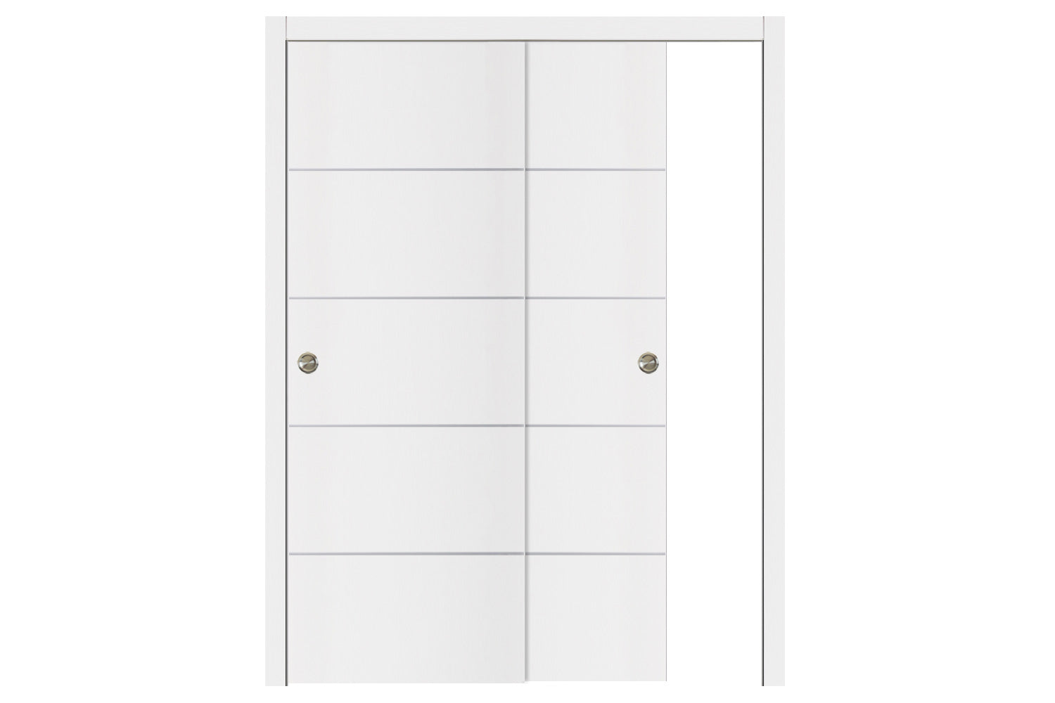 Nova Glam G-Pro 010 White Lacquered Enamel Modern Interior Door - Bypass Door