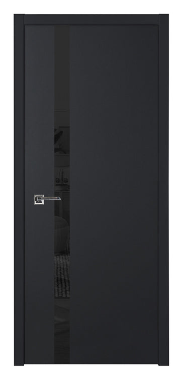 Nova Glam G-Pro 1G Soft Black Laminated Modern Interior Door