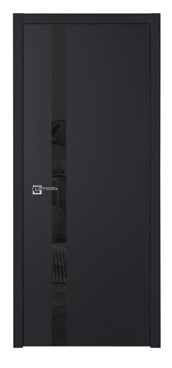 Nova Glam G-Pro 1G Soft Black Laminated Modern Interior Door