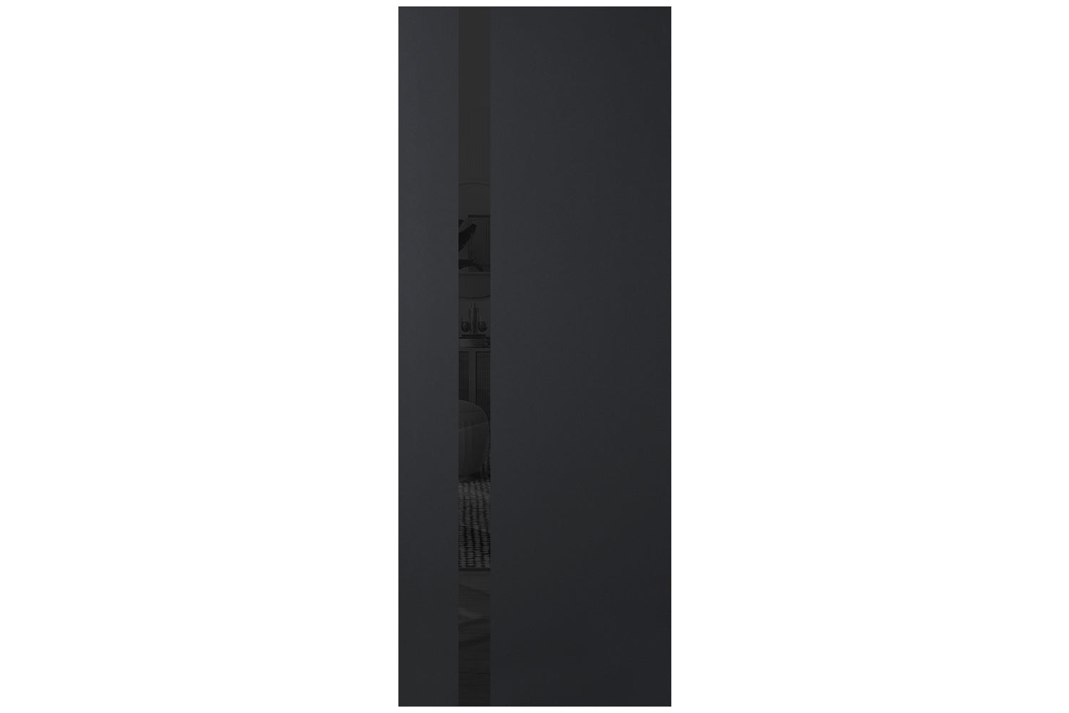 Nova Glam G-Pro 1G Soft Black Laminated Modern Interior Door - Slab