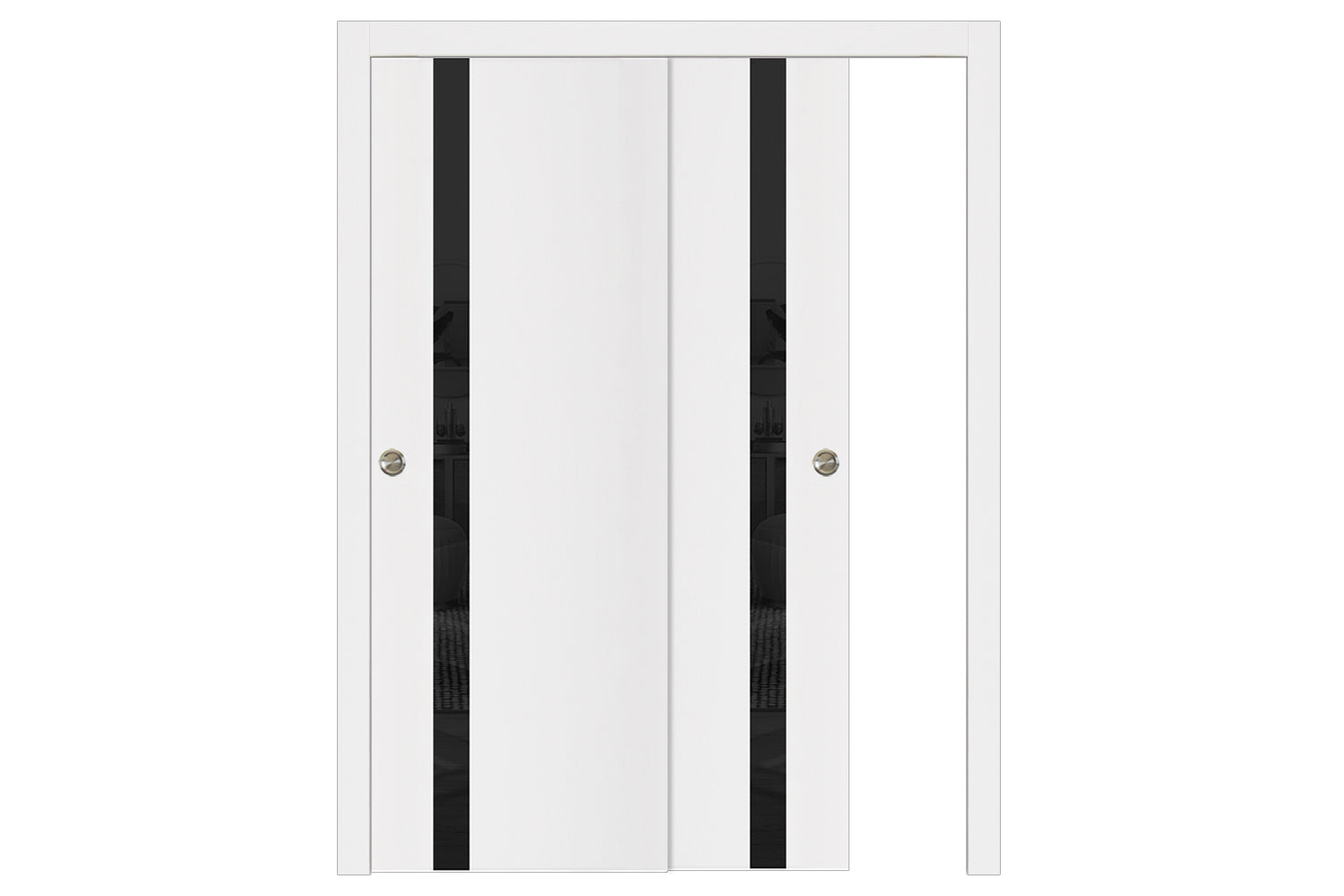 Nova Glam G-Pro 1G Soft White Laminated Modern Interior Door - Bypass Door