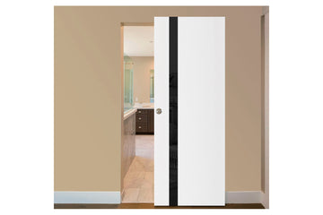 Nova Glam G-Pro 1G Soft White Laminated Modern Interior Magic Sliding Door