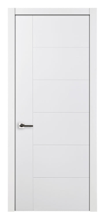 Nova Groove Soft White Laminated Traditional interior Door