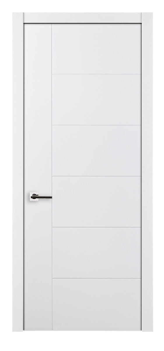Nova Groove Soft White Laminated Traditional interior Door