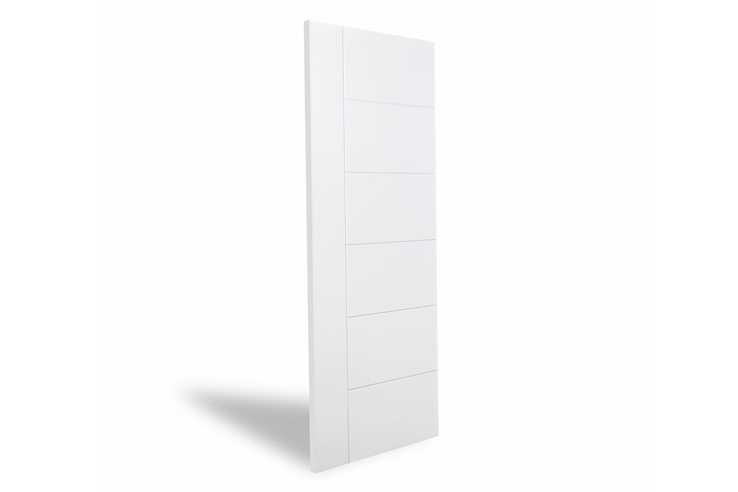 Nova Groove Soft White Laminated Traditional interior Door