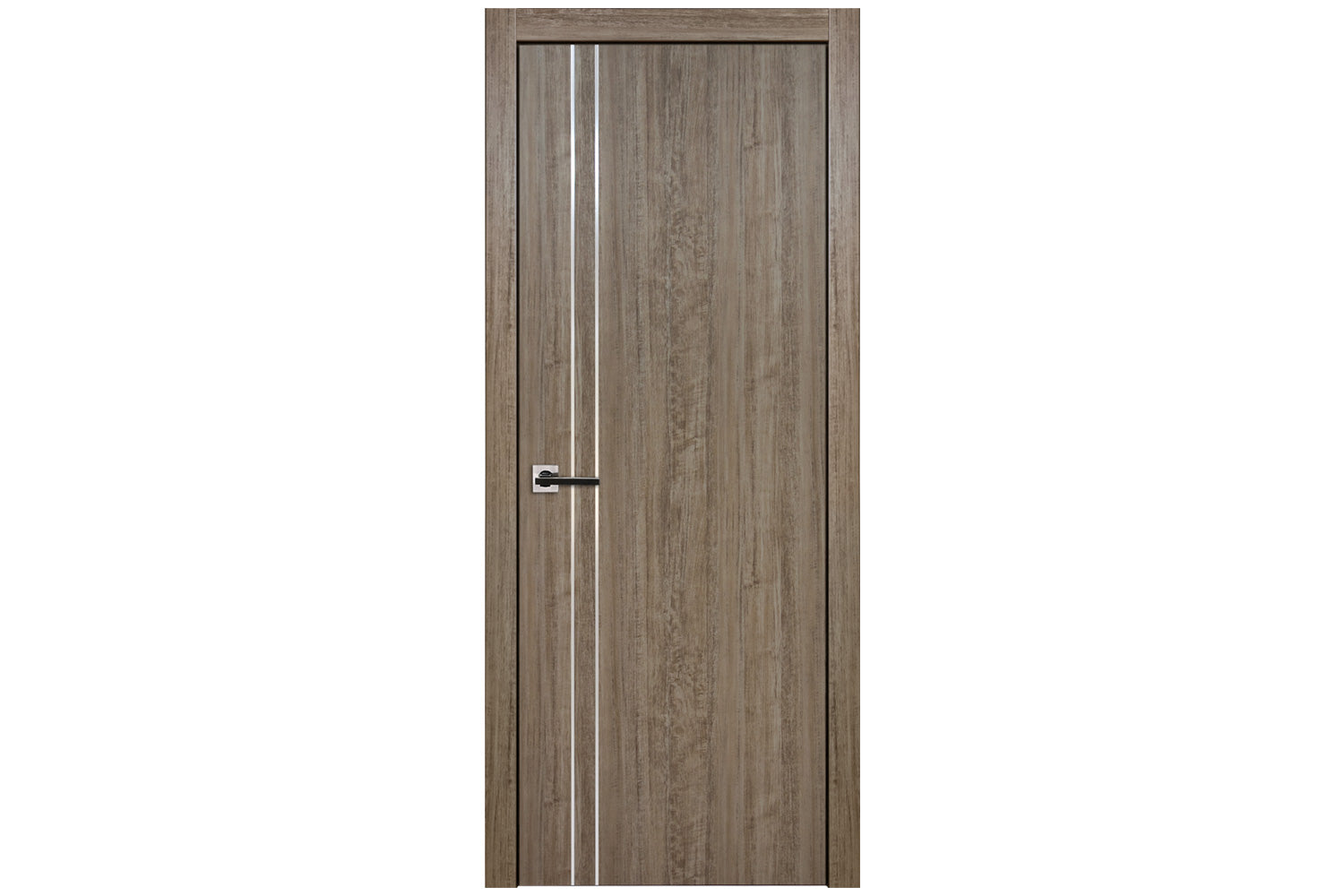 Nova HG002V Dark Aloe Wood Laminated Modern Interior Door - Single Door