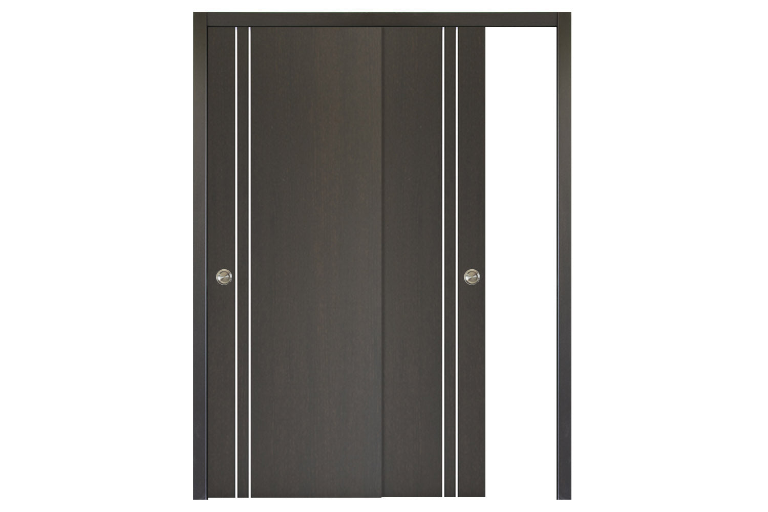Nova HG-002V Japan Oak Laminated Modern Interior Door - Bypass Door