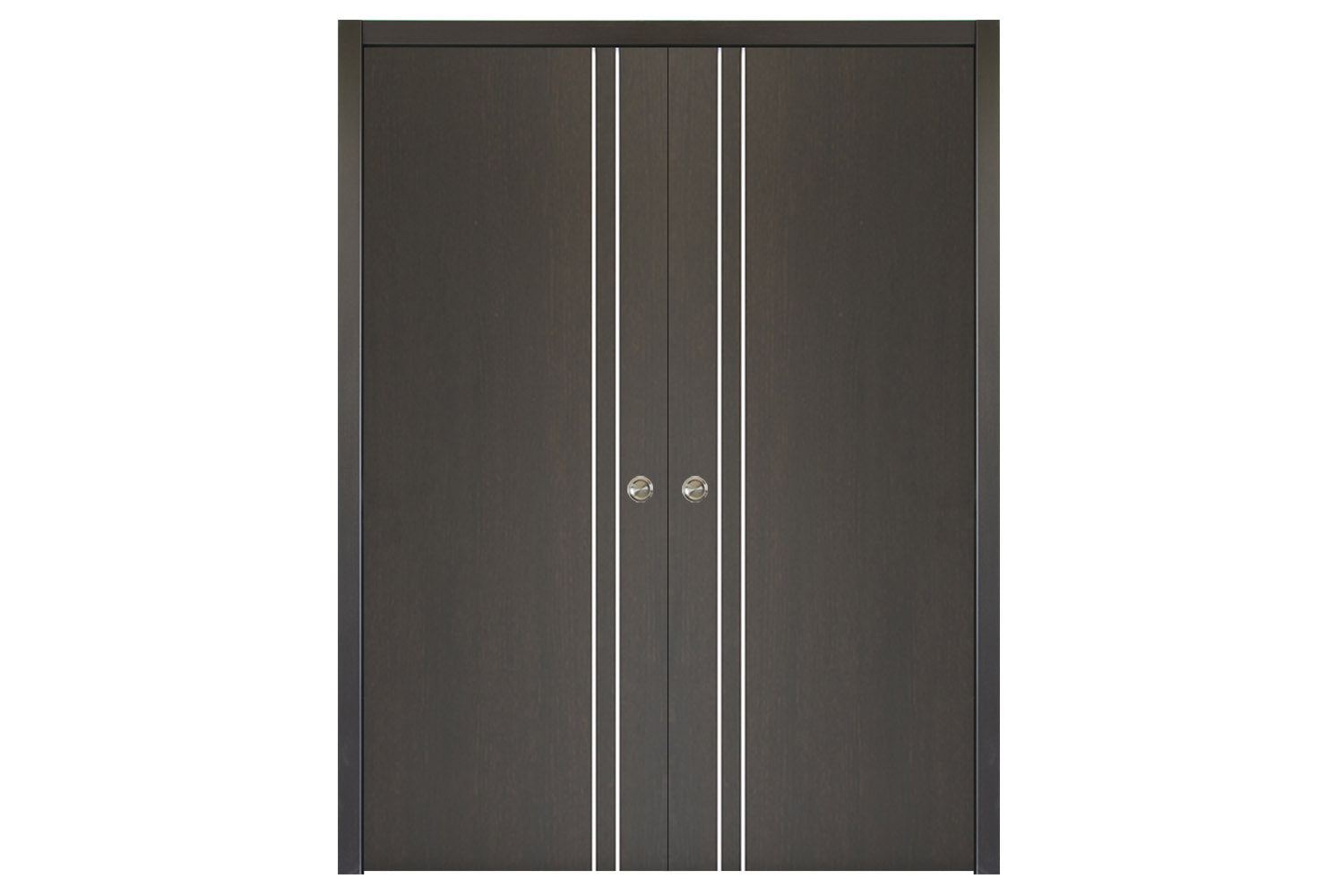 Nova HG-002V Japan Oak Laminated Modern Interior Door - Double Pocket