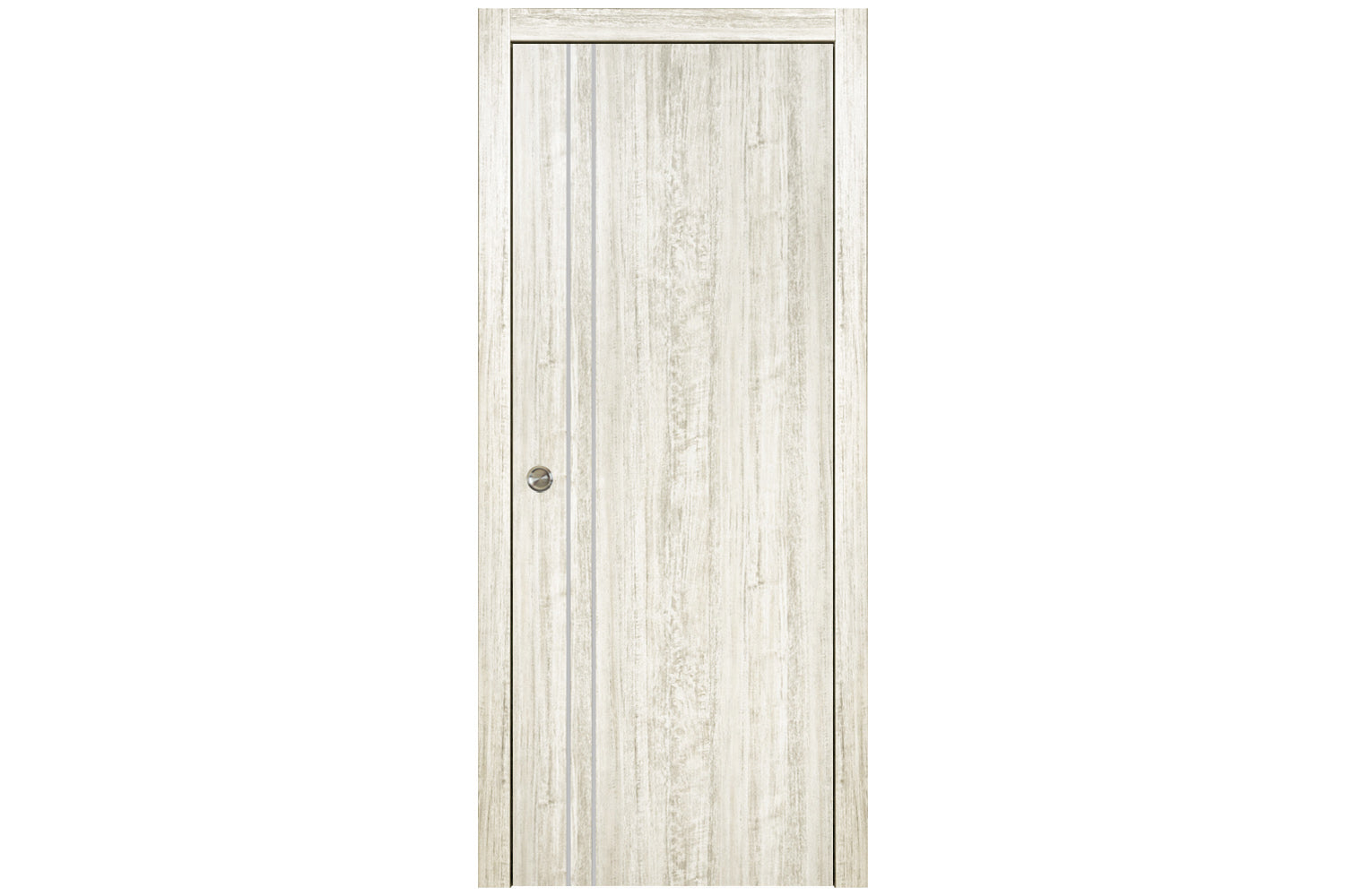 Nova HG-002V Light Aloe Wood Laminated Modern Interior Door - Single Pocket Door