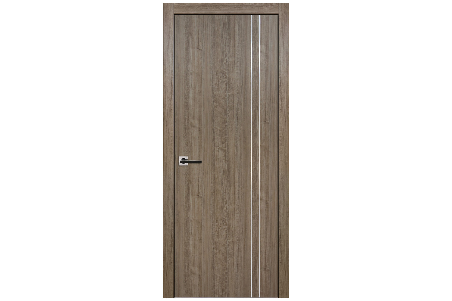Nova HG-002VR Dark Aloe Wood Laminated Modern Interior Door - Single Door