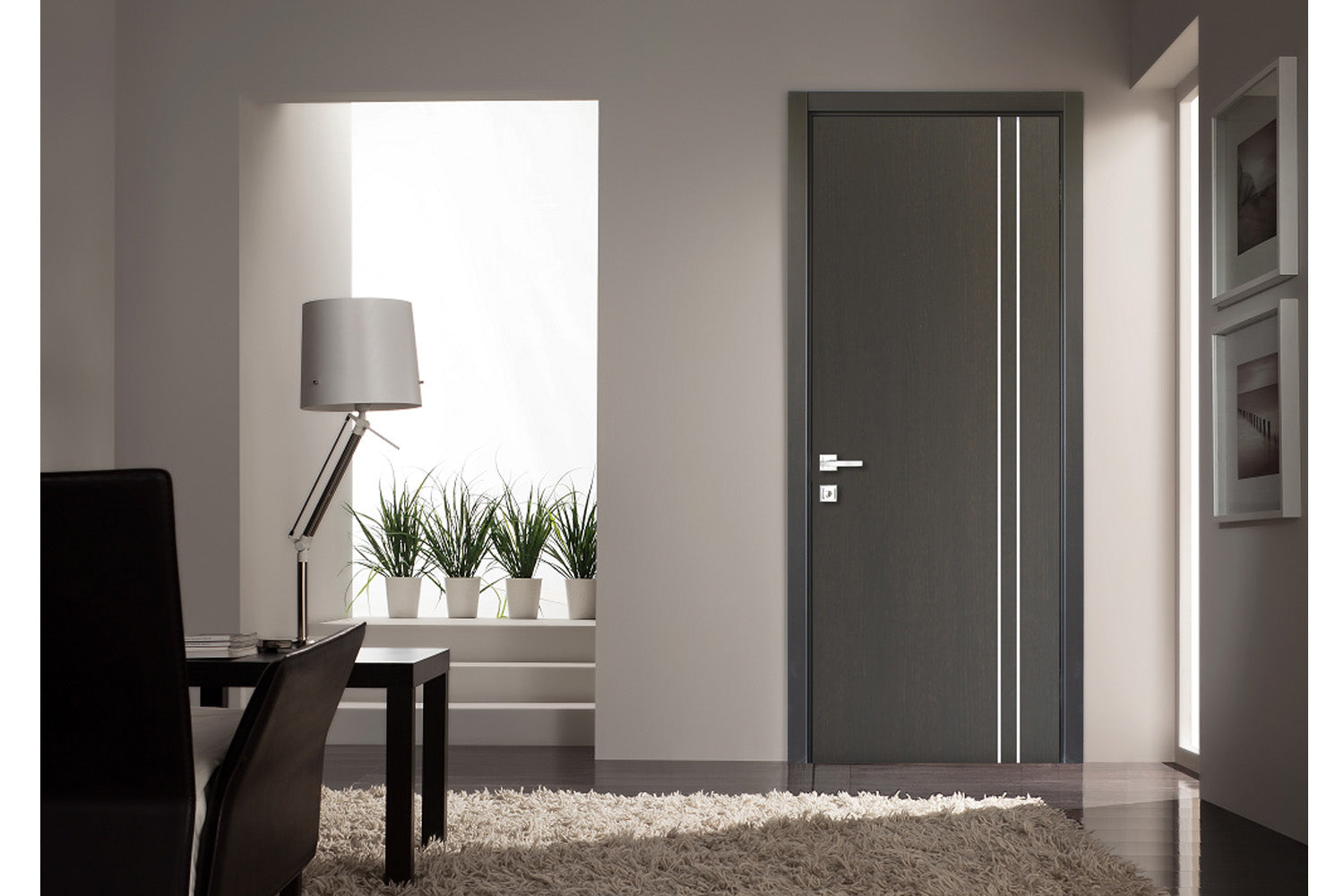 Nova HG-002VR Japan Oak Laminated Modern Interior Door