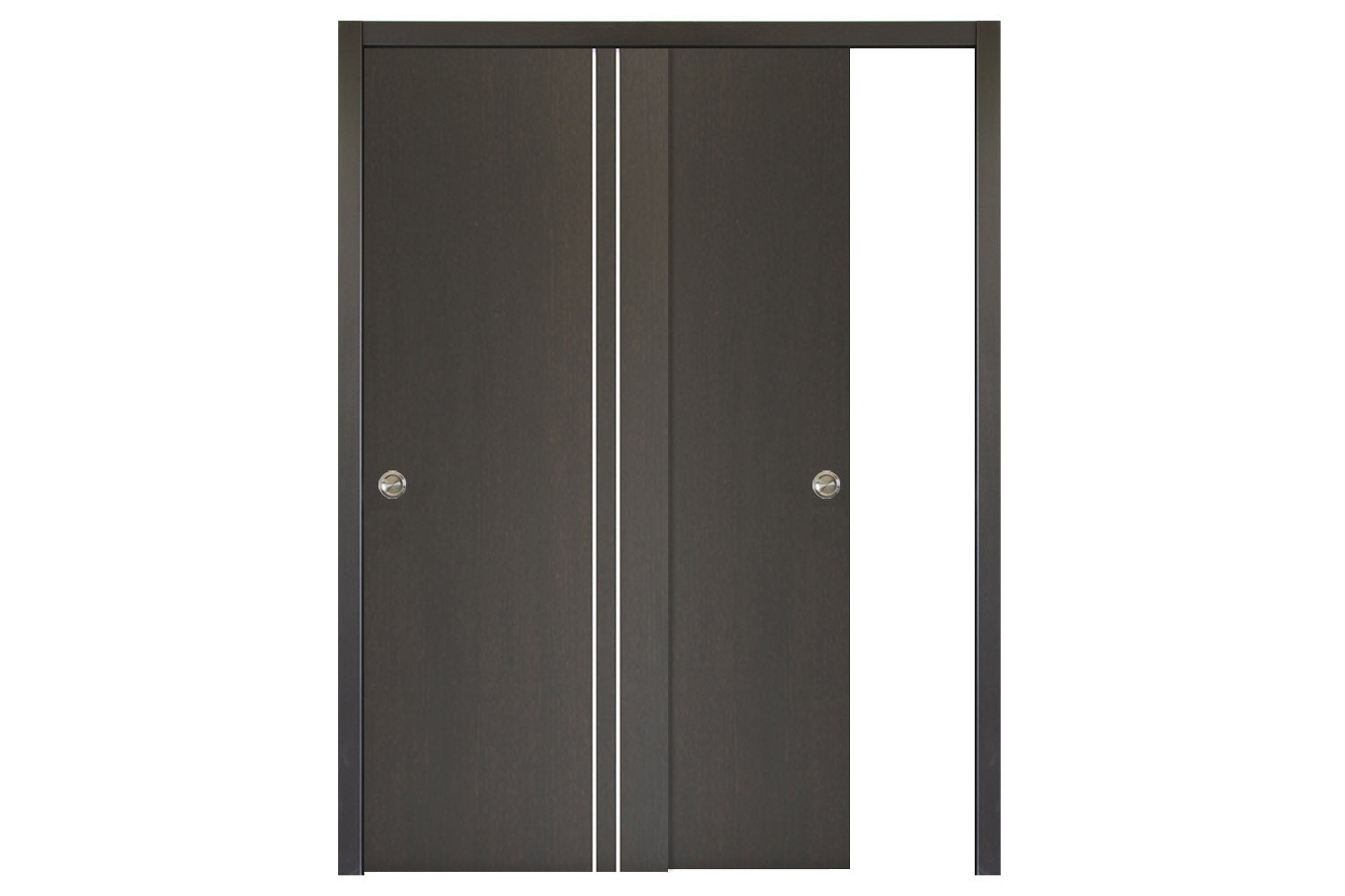 Nova HG-002V Japan Oak Laminated Modern Interior Door - Bypass Door