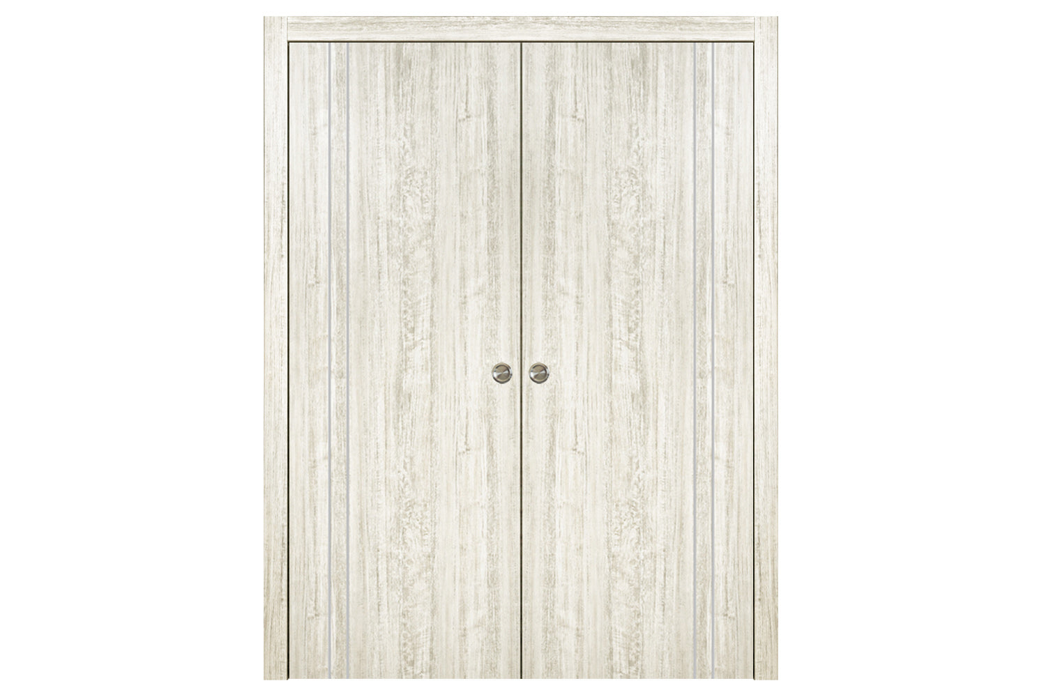 Nova HG-002VR Light Aloe Wood Laminated Modern Interior Door - Double Pocket Door