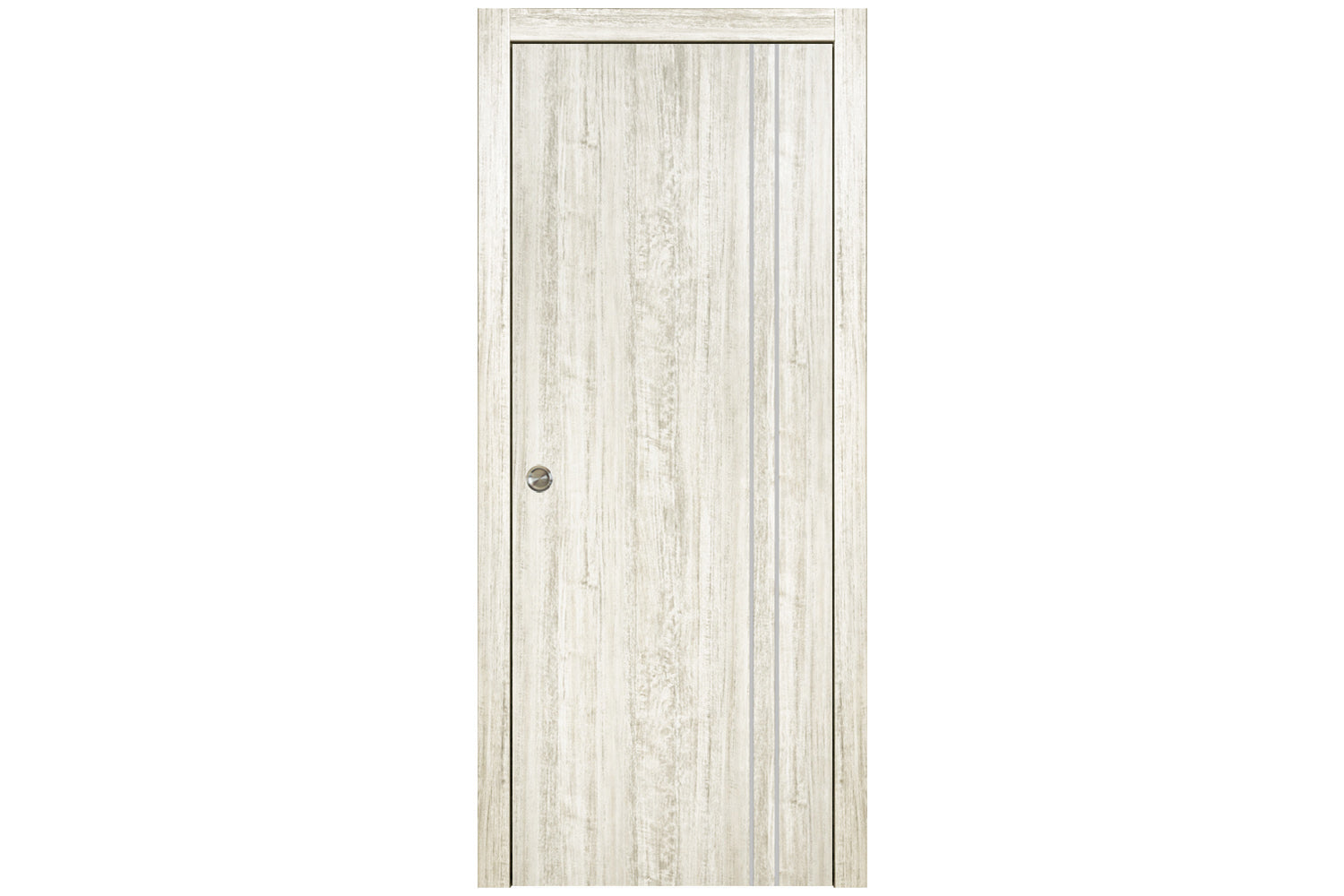 Nova HG-002VR Light Aloe Wood Laminated Modern Interior Door - Single Pocket Door