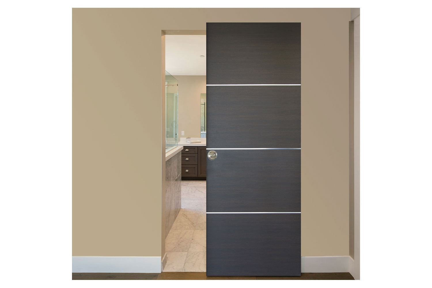 Nova HG-008 Japan Oak Laminated Modern Interior Door - Magic Door