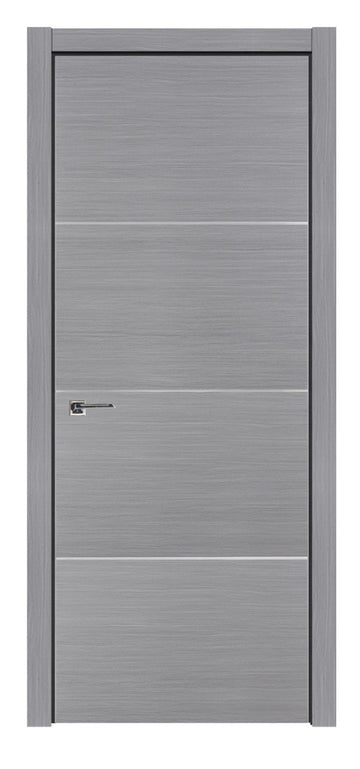 Nova HG008 Silver Wood Laminated Modern Interior Door