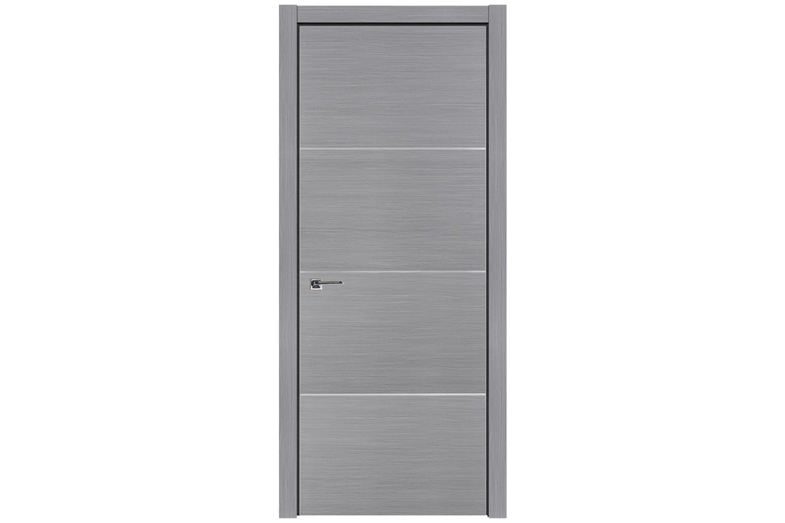 Nova HG008 Silver Wood Laminated Modern Interior Door - Single Door