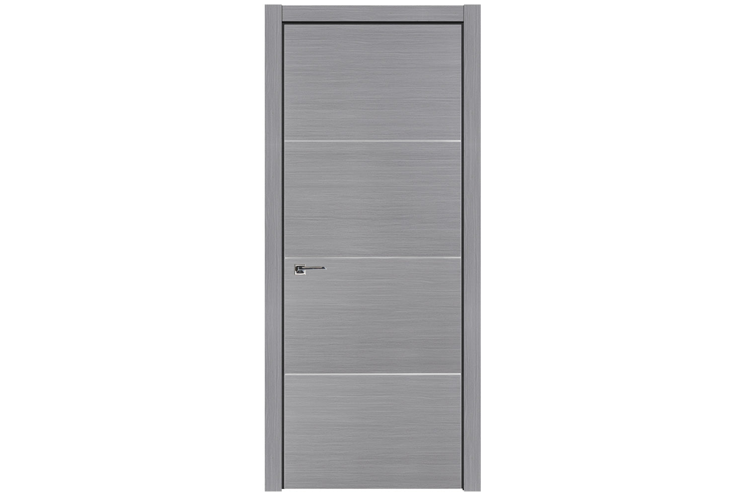 Nova HG008 Silver Wood Laminated Modern Interior Door - Single Door