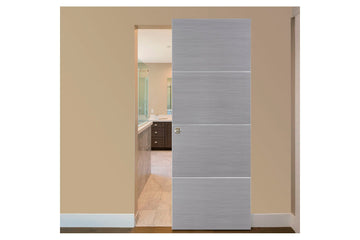 Nova HG-008 Silver Wood Laminated Modern Interior Magic Sliding Door