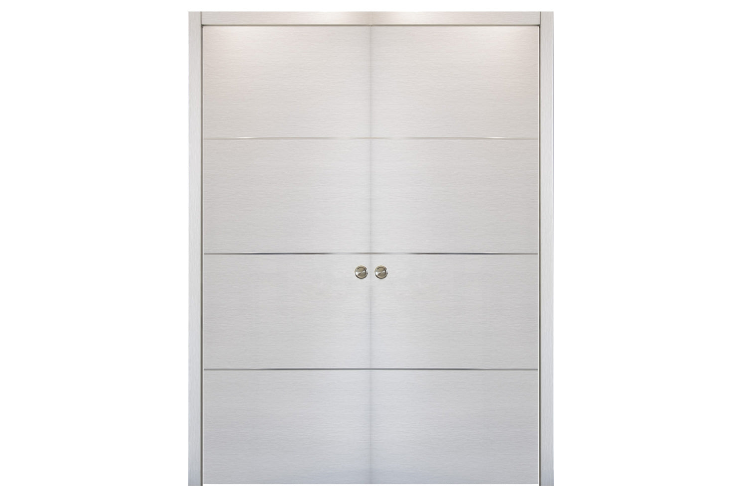 Nova HG-008 White Wenge Laminated Modern Interior Door - Double Pocket Door