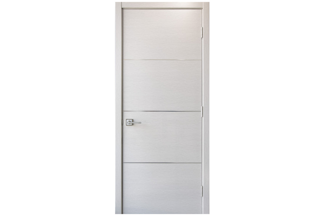 Nova HG-008 White Wenge Laminated Modern Interior Door - Single Door