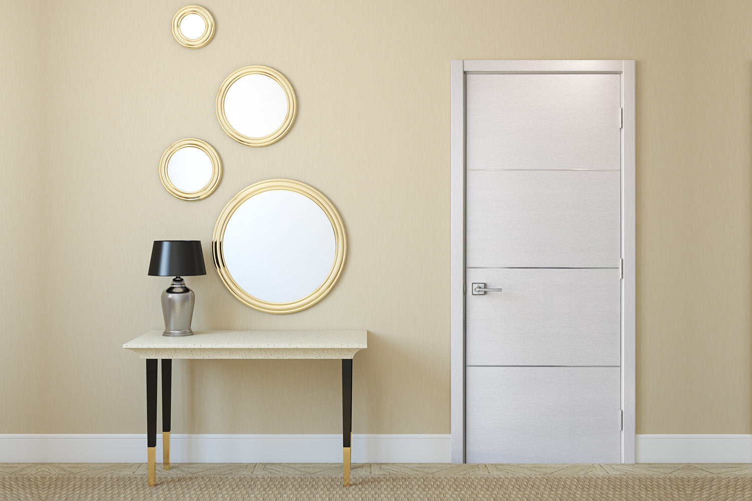 Nova HG-008 White Wenge Laminated Modern Interior Door