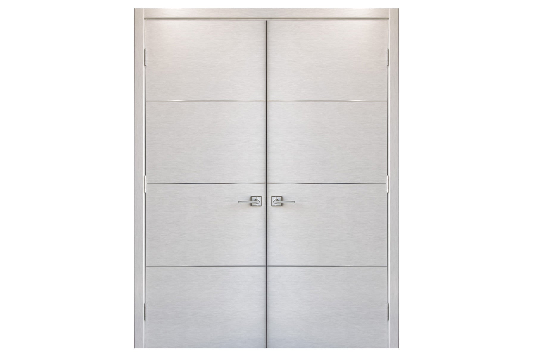 Nova HG-008 White Wenge Laminated Modern Interior Door - Double Door