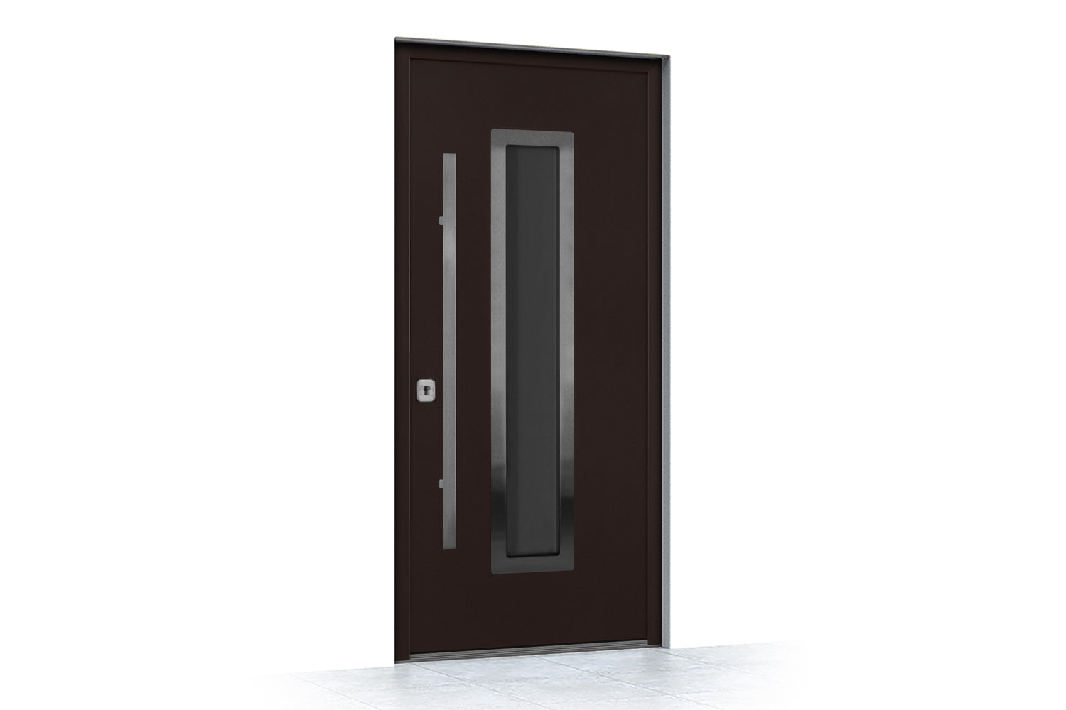 Nova Inox S1 Brown Exterior Door - Side View