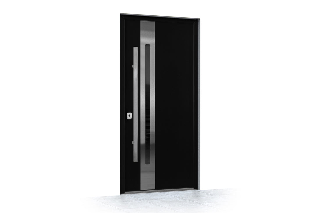 Nova Inox S2 Black Exterior Door - Side View