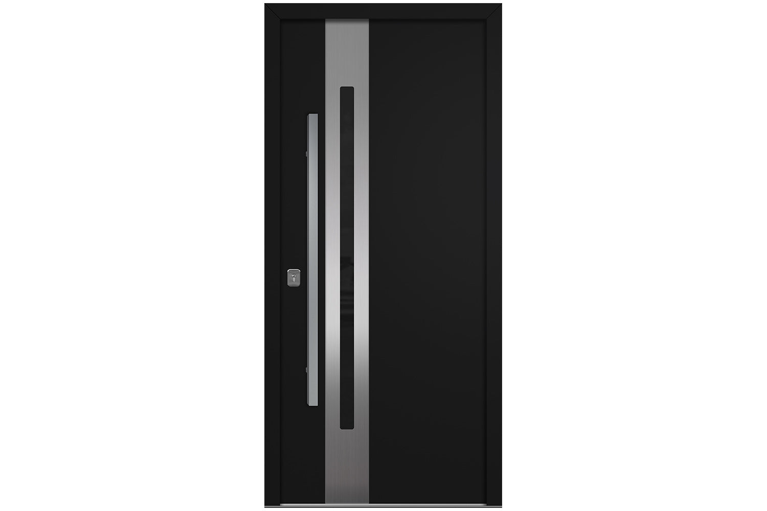 Nova Inox S2 Black Modern Exterior Door Right-in