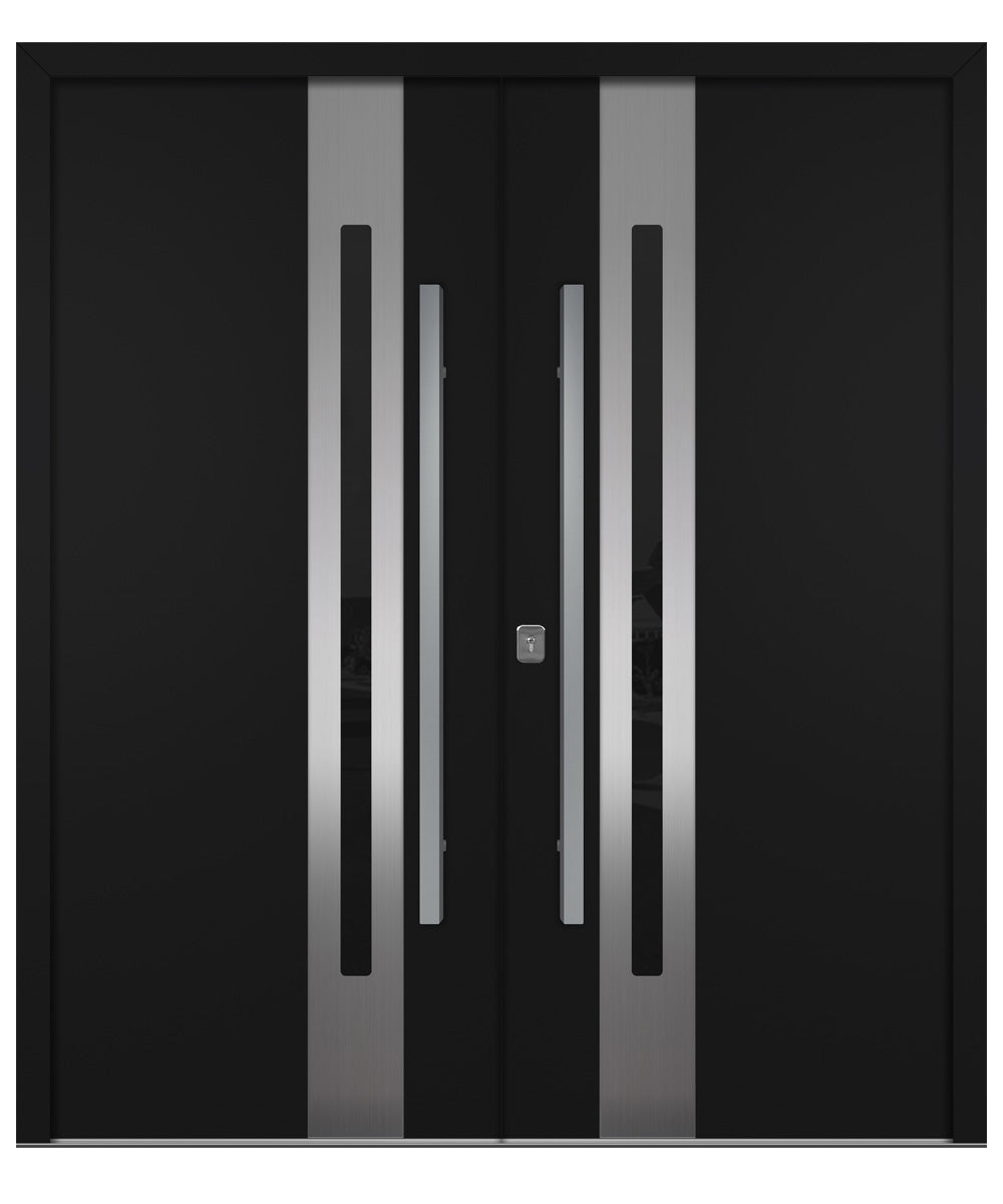 Nova Inox S2 Black Modern Exterior Double Door