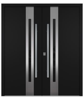 Nova Inox S2 Black Modern Exterior Double Door