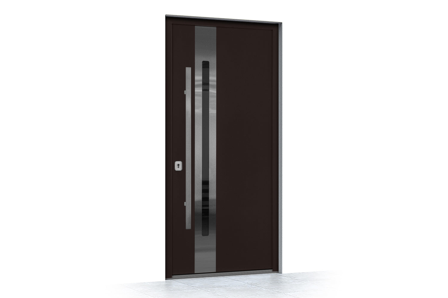 Nova Inox S2 Brown Exterior Door - Side View
