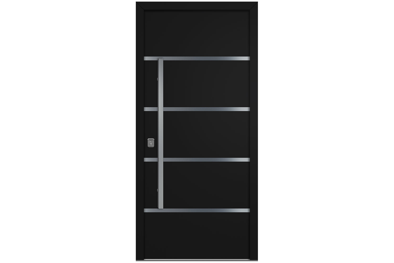 Nova Inox S3 Black Modern Exterior Door Right-in