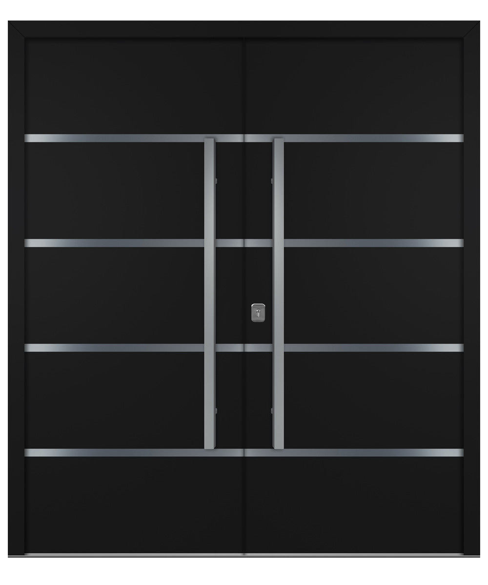 Nova Inox S3 Black Modern Exterior Double Door