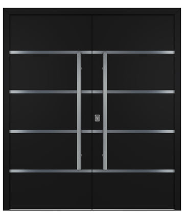 Nova Inox S3 Black Modern Exterior Double Door
