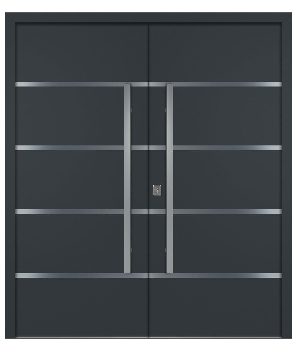 Nova Inox S3 Gray Modern Exterior Double Door