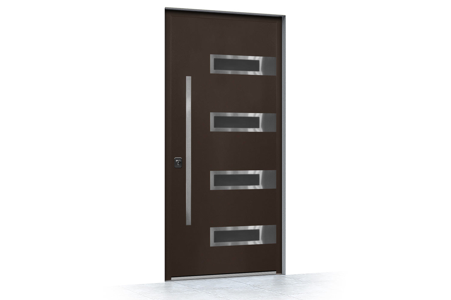 Nova Inox S4 Brown Exterior Door - Side View