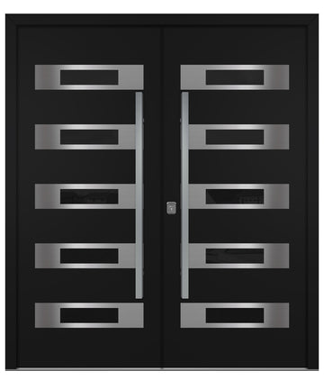 Nova Inox S5 Black Modern Exterior Double Door