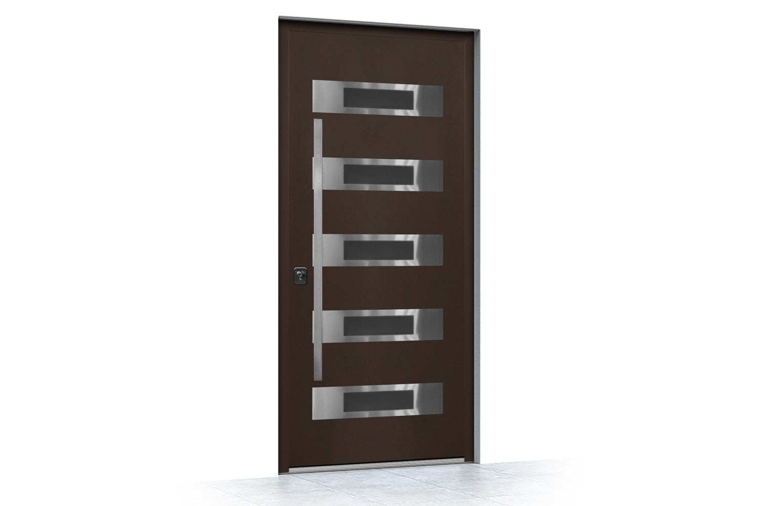 Nova Inox S5 Brown Exterior Door - Side View